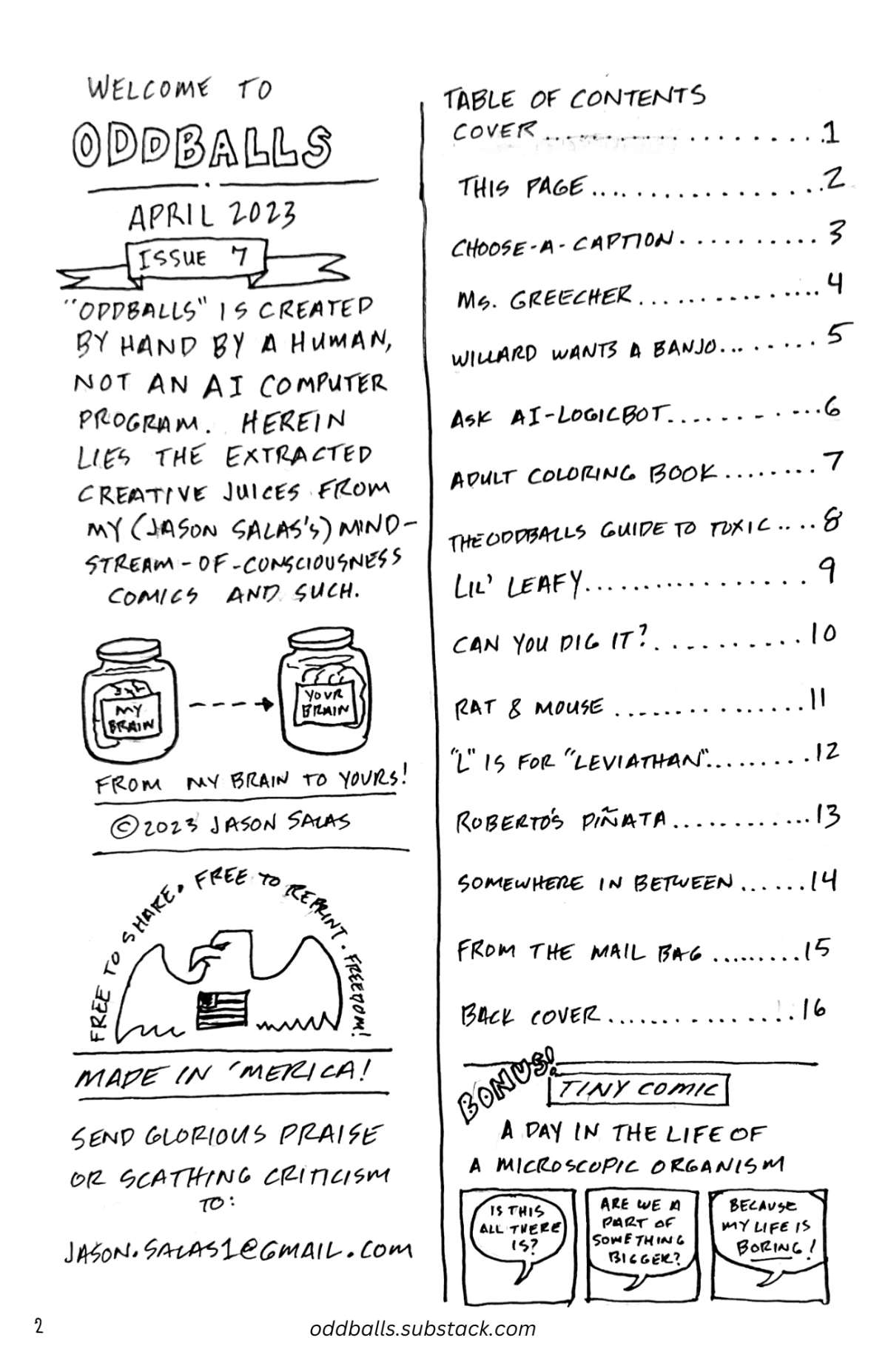 Oddballs: This Page (From Issue&nbsp;#7)