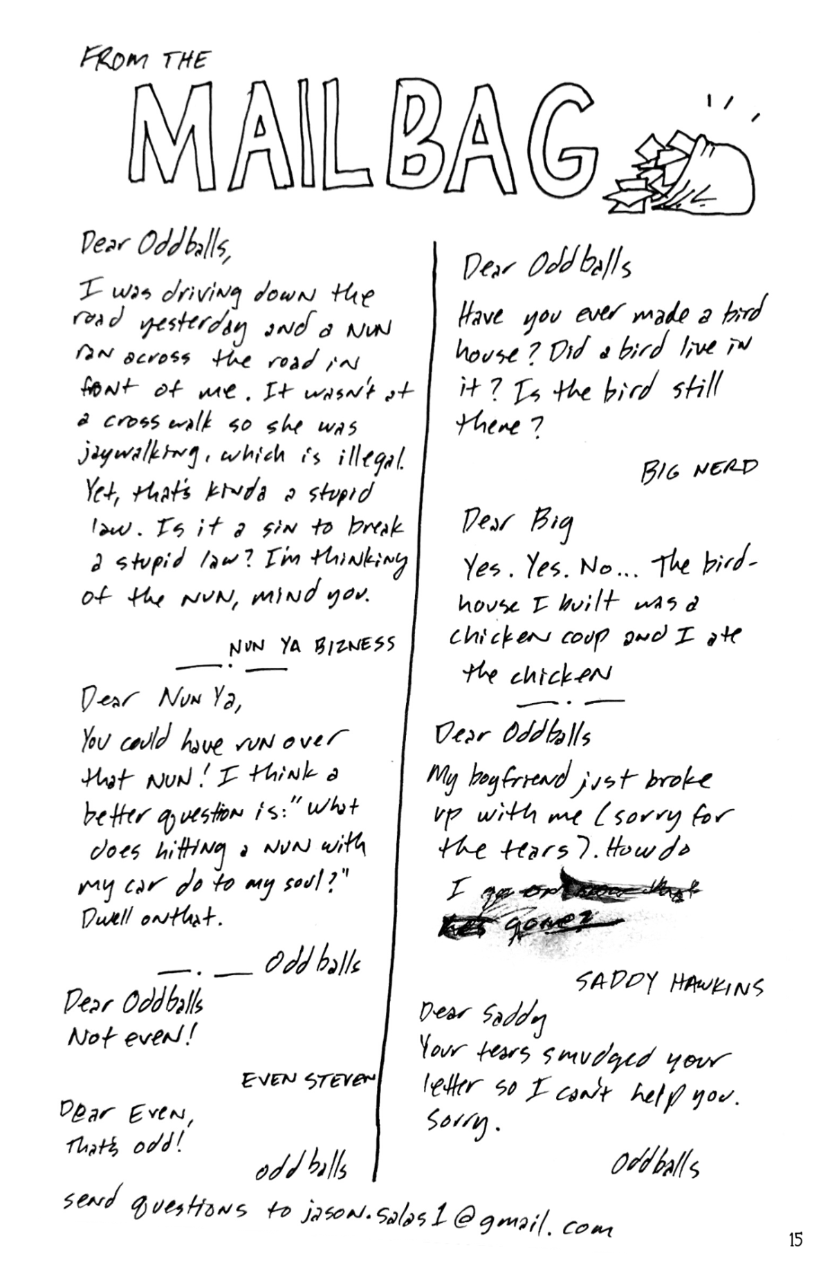 Oddballs: From the Mailbag (From Issue&nbsp;#7)