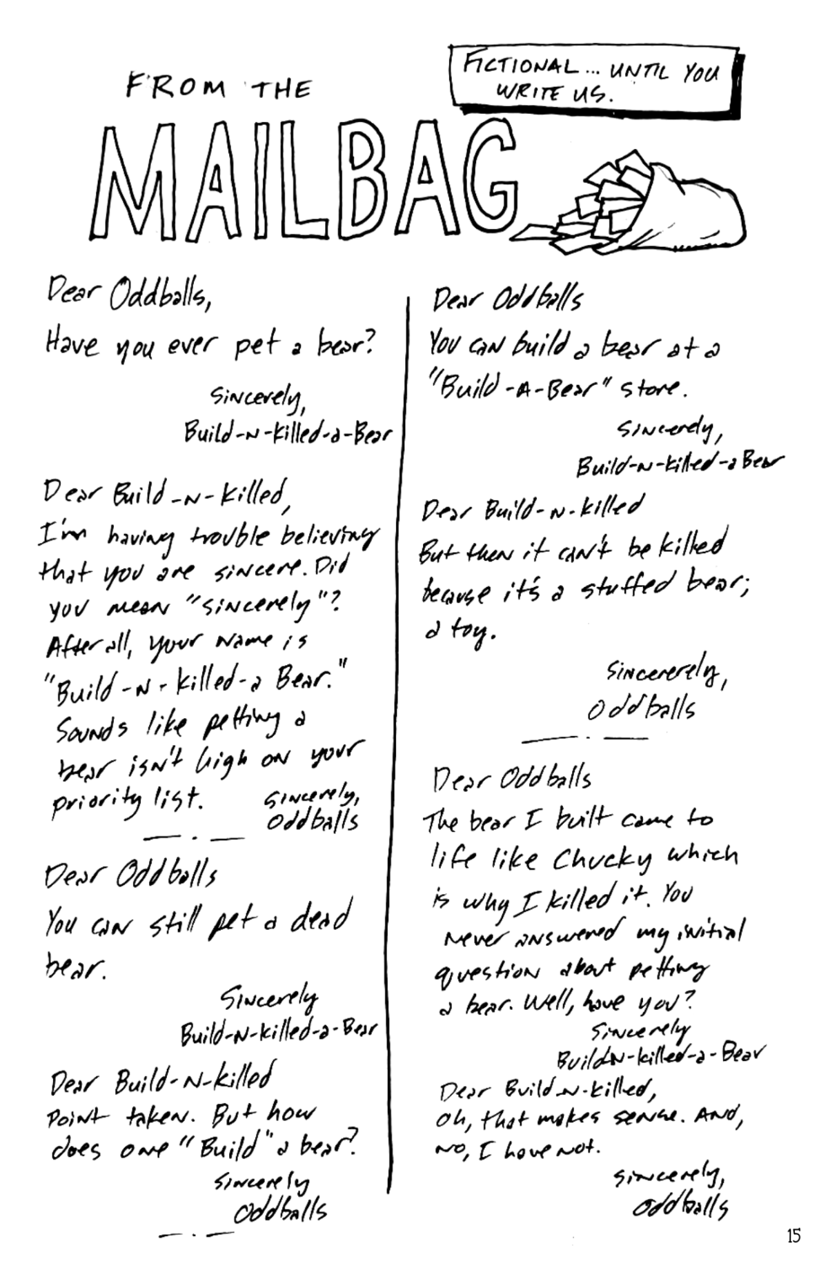 Oddballs: From the Mailbag (From Issue&nbsp;#8)