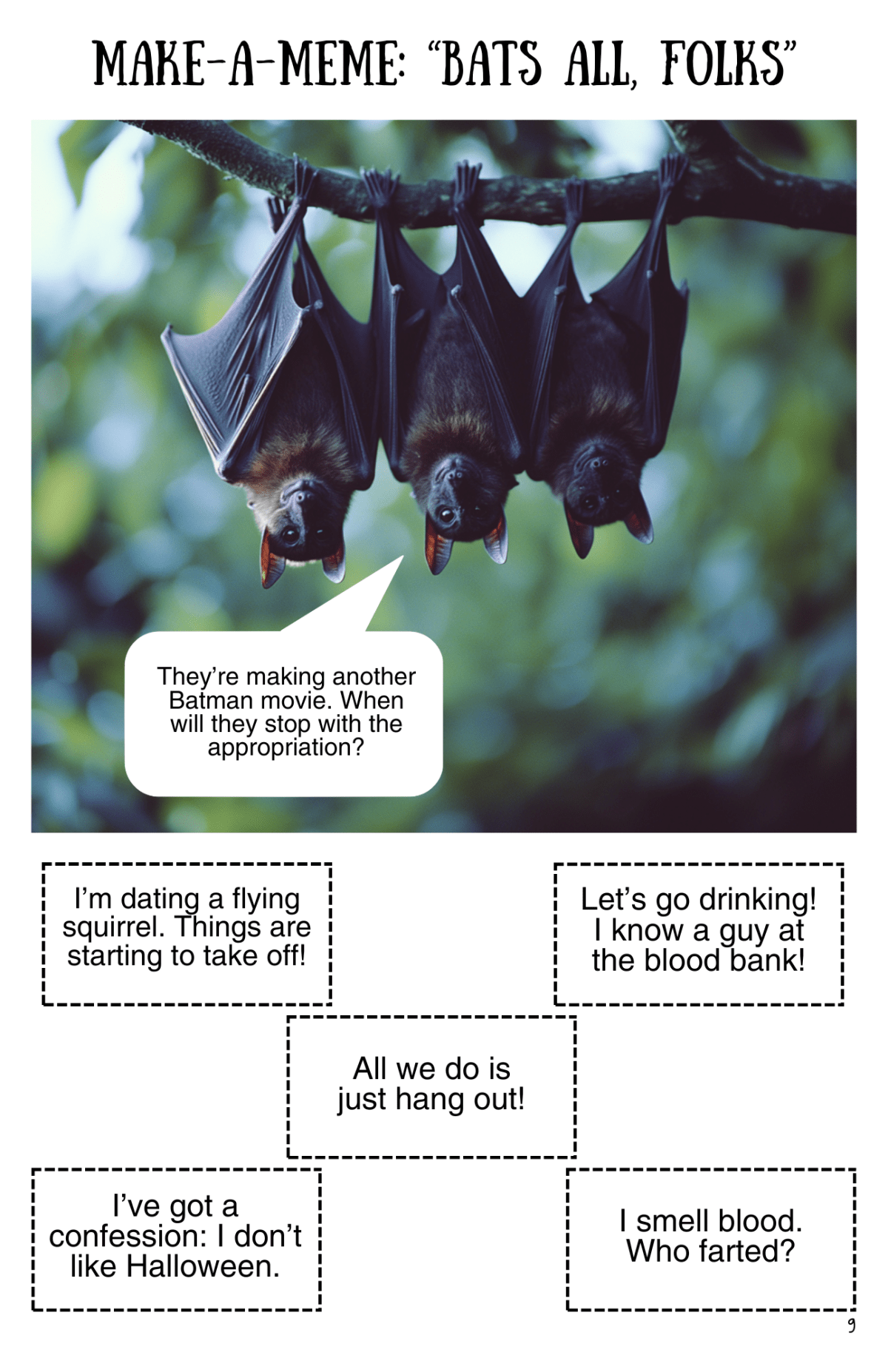 Oddballs: Make-A-Meme “Bats All,&nbsp;Folks”